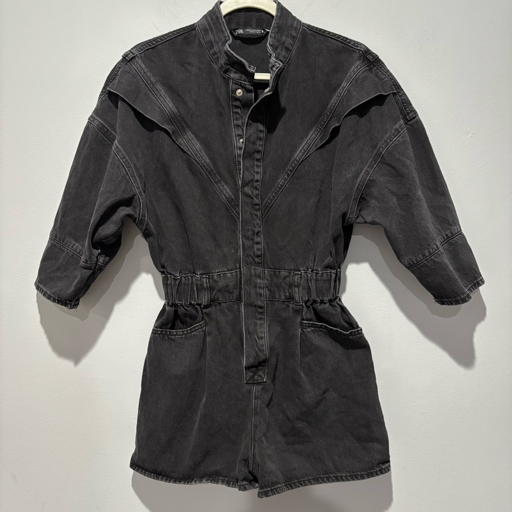 Zara denim romper